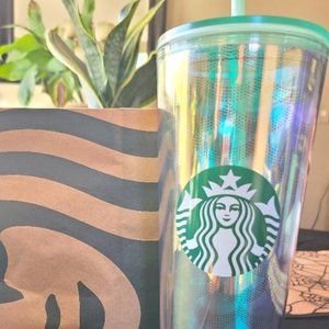 Starbucks Acrylic Iridescent Rainbow Siren Scales 2020 Edition